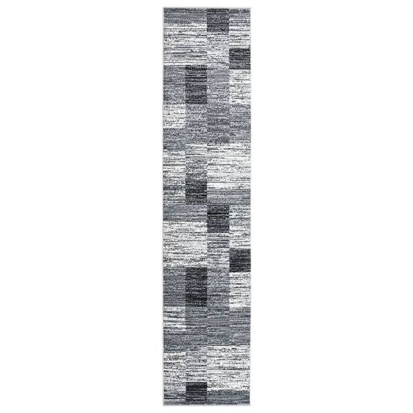 vidaXL Teppichl&auml;ufer BCF Grau 100x450 cm