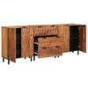 vidaXL Sideboard 3 pcs Akazienbraune Oberfl&auml;che 60 x 33 x 75 cm
