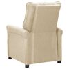 vidaXL Relaxsessel Creme Stoff