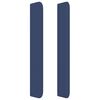 vidaXL Kopfteil mit Ohren Blau 203x16x118/128 cm Stoff