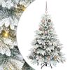 vidaXL K&uuml;nstlicher Weihnachtsbaum mit 150 LEDs Wei&szlig; 120 cm PE und PVC