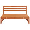 Garten Mittelssofa Massives Kiefernholz Wachsbraun 120 x 84 x 70 cm