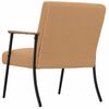vidaXL Sessel Beige 59 x 75 x 78 cm Lockiger woll&auml;hnlicher Stoff