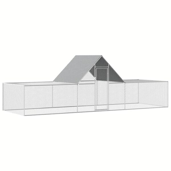 vidaXL H&uuml;hnerstall 6x2x2 m Verzinkter Stahl