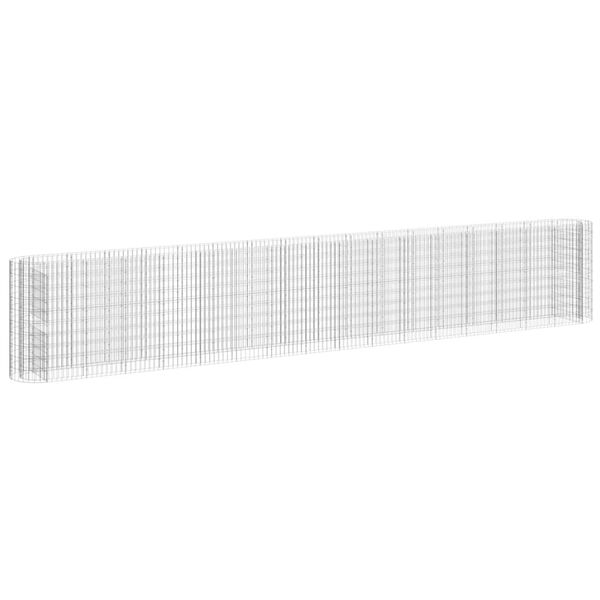 vidaXL Gabionen-Hochbeet Verzinktes Eisen 610x50x100 cm