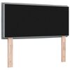 vidaXL LED Kopfteil mit LED -Streifenleuchten Hellgrau 80 cm Stoff