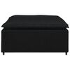 vidaXL Modulares Sofa-Fu&szlig;hocker-Modul Schwarz 100 x 100 x 48 cm