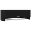 vidaXL Kleiderschrank Schwarz Eichen-Optik 100 x 32,5 x 35 cm