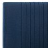 vidaXL Bettgestell Blau Stoff 160x200 cm
