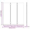 Duschabtrennung Schwarz und Transparent 130 x 130 cm Gehärtetes Glas