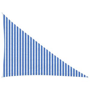 vidaXL Sonnensegel Blau und Wei&szlig; 3 x 4 x 5 m HDPE