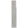 vidaXL Kopfteil mit Ablagen Betongrau 220x19x103,5 cm