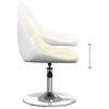 vidaXL Esszimmerst&uuml;hle 2 Stk. Drehbar Creme und Wei&szlig; Kunstleder
