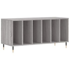 vidaXL Plattenschrank Grau Sonoma 100x38x48 cm Holzwerkstoff
