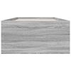 vidaXL Bettgestell Grau Sonoma 100x200 cm Holzwerkstoff
