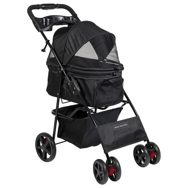 Animal Boulevard Haustier-Buggy Travel XS 86x46x95 cm Schwarz