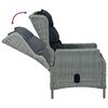 vidaXL 5-tlg. Garten-Essgruppe Hellgrau Poly Rattan