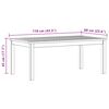 vidaXL Garten-Couchtisch 110x60x45 cm Massivholz Akazie