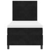 vidaXL Boxspringbett mit Matratze Schwarz 80 x 200 cm Stoff