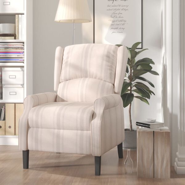 vidaXL Relaxsessel Streifenmuster Stoff