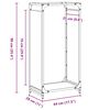 vidaXL Brennholzregal Anthrazit 44x28x90 cm Kaltgewalzter Stahl