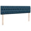 vidaXL Ottoman-Bett mit Matratze Dunkelblau 180x200 cm Samt