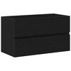 vidaXL Sp&uuml;lbeckenschrank Schwarz Eiche 80x38,5x45 cm Holzwerkstoff