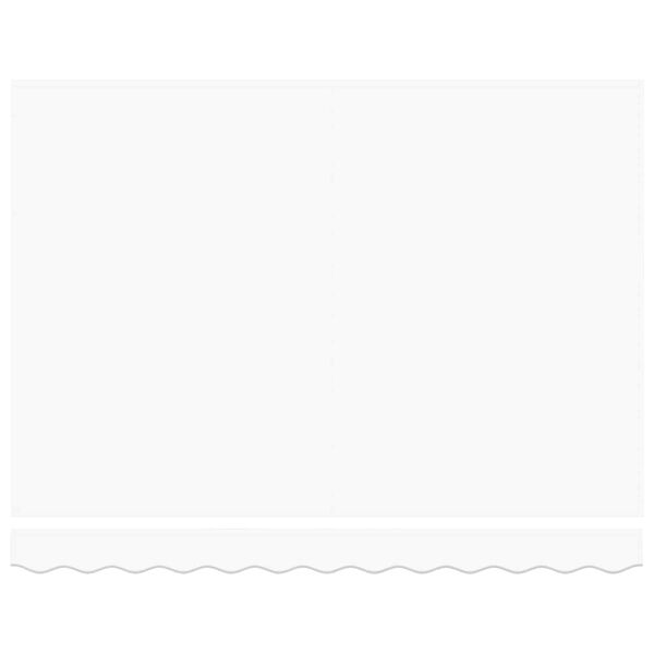 vidaXL Einziehbare Markise Wei&szlig; 300 x 250 cm Stoff und Metall