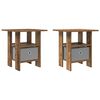 vidaXL Nachttisch 2 stk. Altholz 41 x 40 x 45 cm Holzwerkstoff