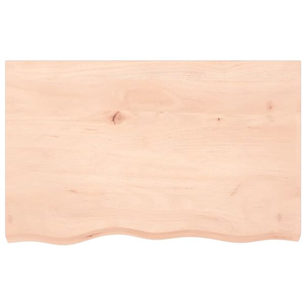 vidaXL Wandregal 80x50x(2-6) cm Massivholz Eiche Unbehandelt