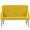 vidaXL Sitzbank Gelb 110x76x80 cm Samt