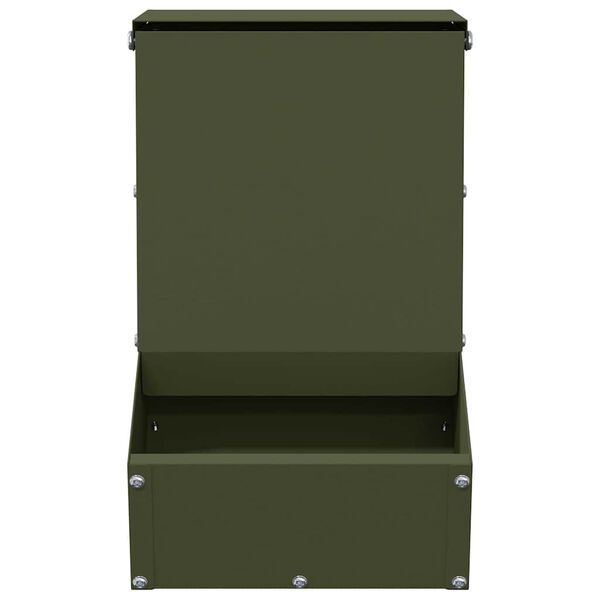 vidaXL Kaninchenf&uuml;tterer Olive Gr&uuml;n 17,5 x 26 x 28,5 cm