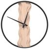 vidaXL Wanduhr Braun &Oslash;35 cm Eisen und Eichenholz