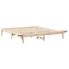 vidaXL Bettrahmen Natur 200 x 200 cm Massives Kiefernholz
