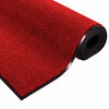 vidaXL Fu&szlig;matte Rot und Schwarz 120 x 180 cm Polypropylen und Vinyl