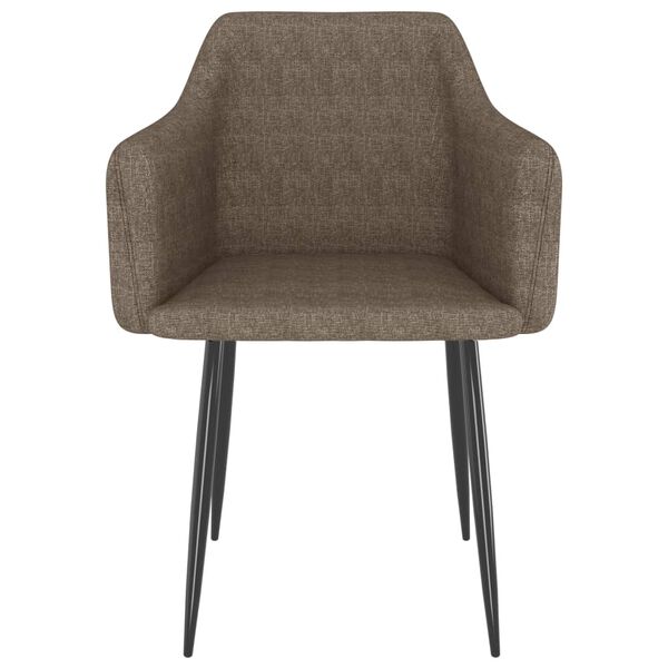 vidaXL Esszimmerst&uuml;hle 2 Stk. Taupe Stoff