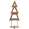 vidaXL Weihnachtsbaum mit Ständer Braun 90 cm Massivholz Teak