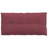 vidaXL R&uuml;ckenkissen Weinrot 100 x 19 x 50 cm Stoff