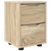 vidaXL Nachttisch Sonoma-Eiche 30,5 x 30 x 43 cm Holzwerkstoff