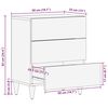 vidaXL Nachttisch mit Schubladen 50 x 33 x 62 cm Massivholz Mango