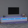 vidaXL TV-Schrank mit LED-Leuchten Wei&szlig; 270x35x40 cm