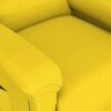 vidaXL Massagesessel mit Aufstehhilfe Hellgelb Stoff