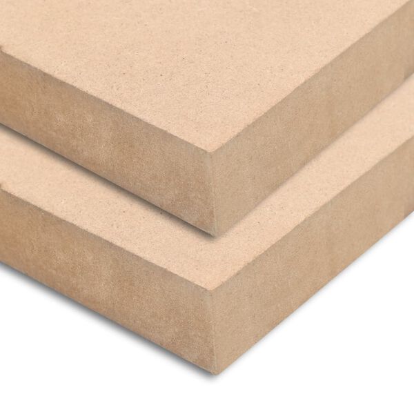 vidaXL MDF-Platten 2 Stk. Rechteckig 120x60 cm 25 mm