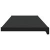 vidaXL Fensterbank Schwarz mit Holzmaserung 100 x 30 x 4,5 cm PVC