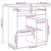 vidaXL Schreibtisch Grau 80x45x74 cm Holzwerkstoff