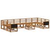 vidaXL Outdoor-Sofagarnitur 11 pcs Natur Massivholz Akazie
