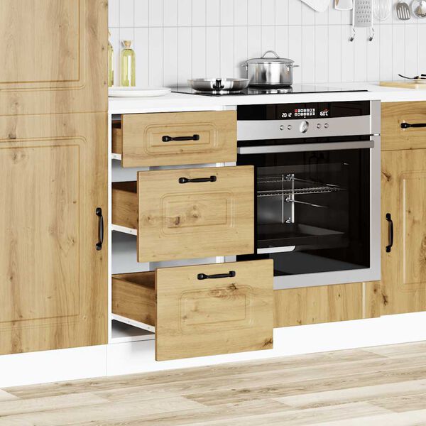 vidaXL K&uuml;chenunterschrank Kalmar Artisan-Eiche Holzwerkstoff