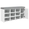 vidaXL Schuhbank Wei&szlig; 102x32x50 cm Holzwerkstoff