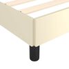vidaXL Bettgestell ohne Matratze Creme 120x190 cm Kunstleder