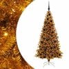 vidaXL Weihnachtsbaum Gold 180 cm PET